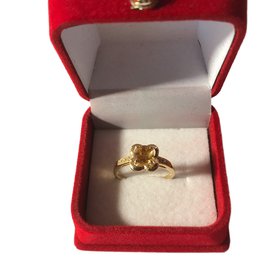 Mauboussin-MAUBOUSSIN RING Desire of Love Citrine 1 Ct /6 diamonds-Golden