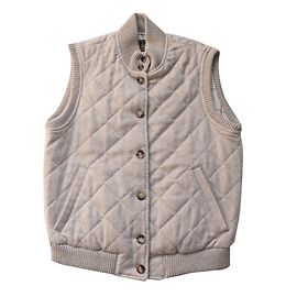 Loro Piana Ärmellose Cachmere-Jacke Beige