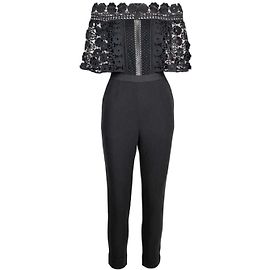 Self portrait Overalls Schwarz
