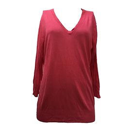 Autre Marque Camisola rosa de bambu e caxemira L Rosa