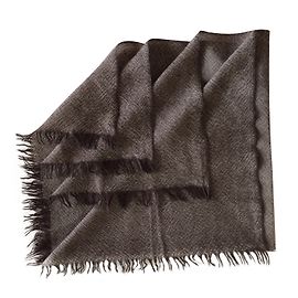 Eric Bompard Cachemira cuadrada Marrón oscuro