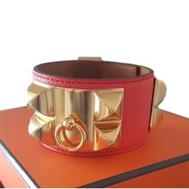 Hermès-Bracelet collier de chien-Red
