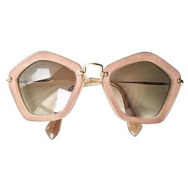 Miu Miu Raro modelo polvo rosa terciopelo marco Rosa