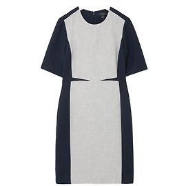Cos Vestidos Gris Azul marino