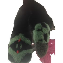 Fendi Sciarpa di volpe Nero