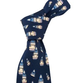 Hermès-Laços-Azul marinho