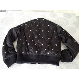 Sandro-Black bomber jacket-Black