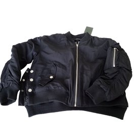 Zara Black bomber jacket Black