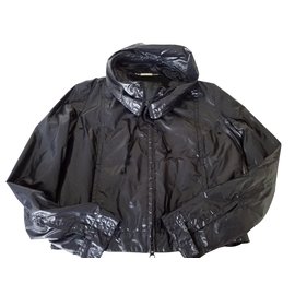Armani Jeans Windjacke Schwarz Schwarz