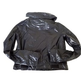 Armani Jeans-Black wind jacket-Black