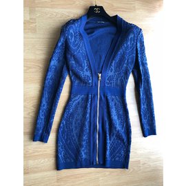 Balmain-Robe-Bleu foncé