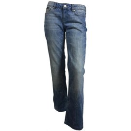 D&G-Calça jeans de cintura baixa-Azul