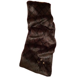 Chanel-Scarves-Dark brown