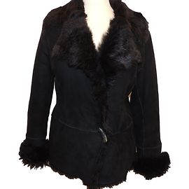 Plein Sud FULL SOUTH TUSCAN LAMB JACKET Black