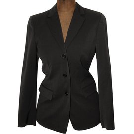 Calvin Klein Wool Blazer Grey Grey Dark grey