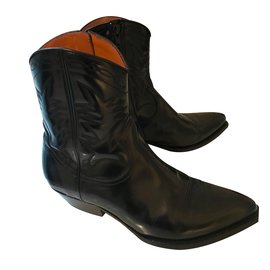 Saint Laurent-Santiags-Black