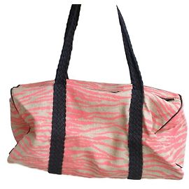 SéZane Burlap Handbag Zebra Print Zebra print