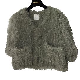 Pinko Giacca di pelliccia Grigio