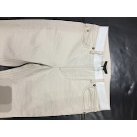 Louis Vuitton-Jeans-Bianco sporco