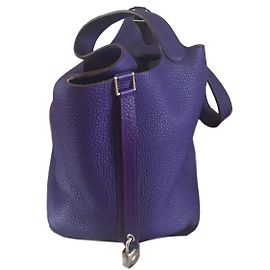 Hermès Bloqueio Picotin 22 Iris Roxo