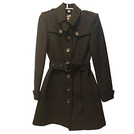 Burberry Wollmantel Schwarz