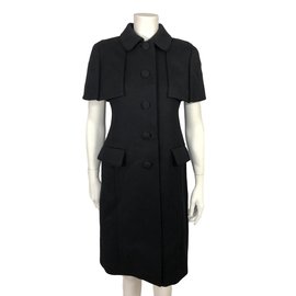 Prada-Wool coat-Black