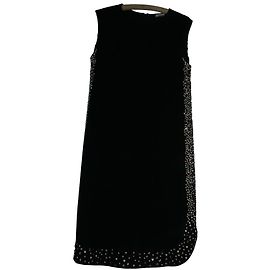 Robe Galliano noire en polyester Noir
