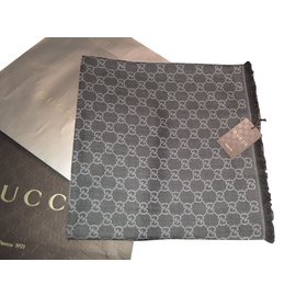 Gucci-gucci scarf ggweb. NUOVO.-Marrone