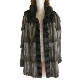Autre Marque-Kansai Yamamoto Reversible Fur Coat-Marrone,Nero,Grigio