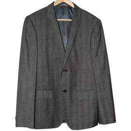 Calvin Klein-Blazers Jackets-Grey