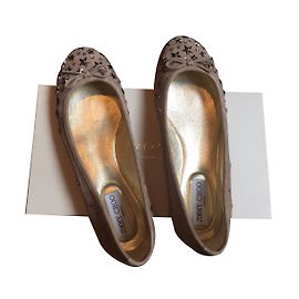 Jimmy Choo Suede Ballet Flats 38.5 Other