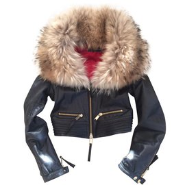 Dsquared2 Coats, Outerwear Brown Black