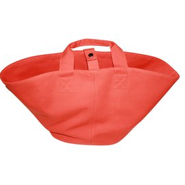 Hermès-Bolso de lona de algodón Hermès-Naranja