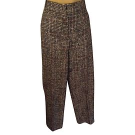 Massimo Dutti Pants, leggings Black White Red