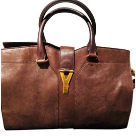 Yves Saint Laurent-CHYC handbag-Dark brown