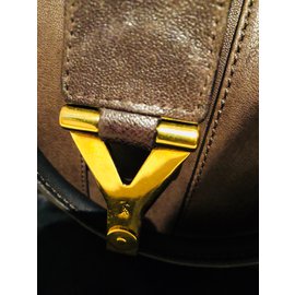 Yves Saint Laurent-CHYC Handtasche-Dunkelbraun