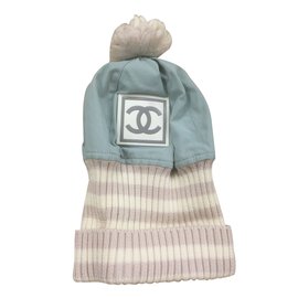 Chanel-cappelli-Bianco,Blu chiaro