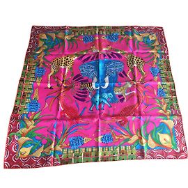 Hermès Silk Scarf Pink