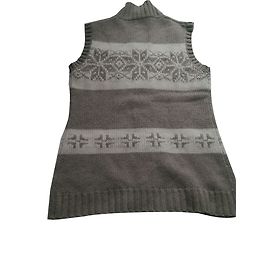 Autre Marque Strickjacke aus Kaschmir in Beige und Cremeweiß gemustert Beige Aus weiß