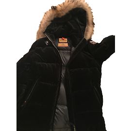 Cappotto Parajumpers in velluto nero L Nero