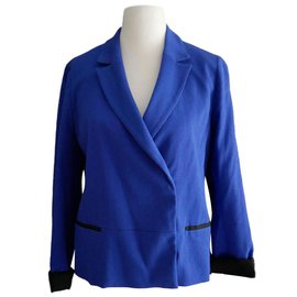 Comptoir Des Cotonniers-Veste blazer-Bleu,Bleu Marine,Bleu clair,Bleu foncé