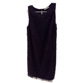 Marella-Schönes schwarzes Kleid gekleidet-Schwarz