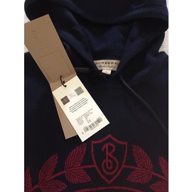 Burberry-Hooded sweater-Blue