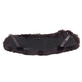 Autre Marque Black fox fur collar Black