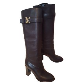 Louis Vuitton-Louis Vuitton Legacy High Boot-Nero