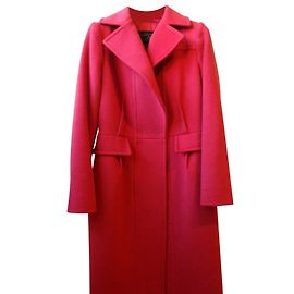 Giambattista Valli Wool and cashmere coat Red