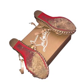 Christian Louboutin-Sandals-Cream