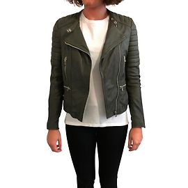 Goosecraft Biker-Jacke Khaki