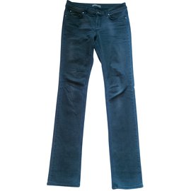 Vaqueros Acne Grises de Algodón y Elastano Talla 29 Gris
