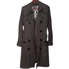 Ikks-Trench-Gris anthracite